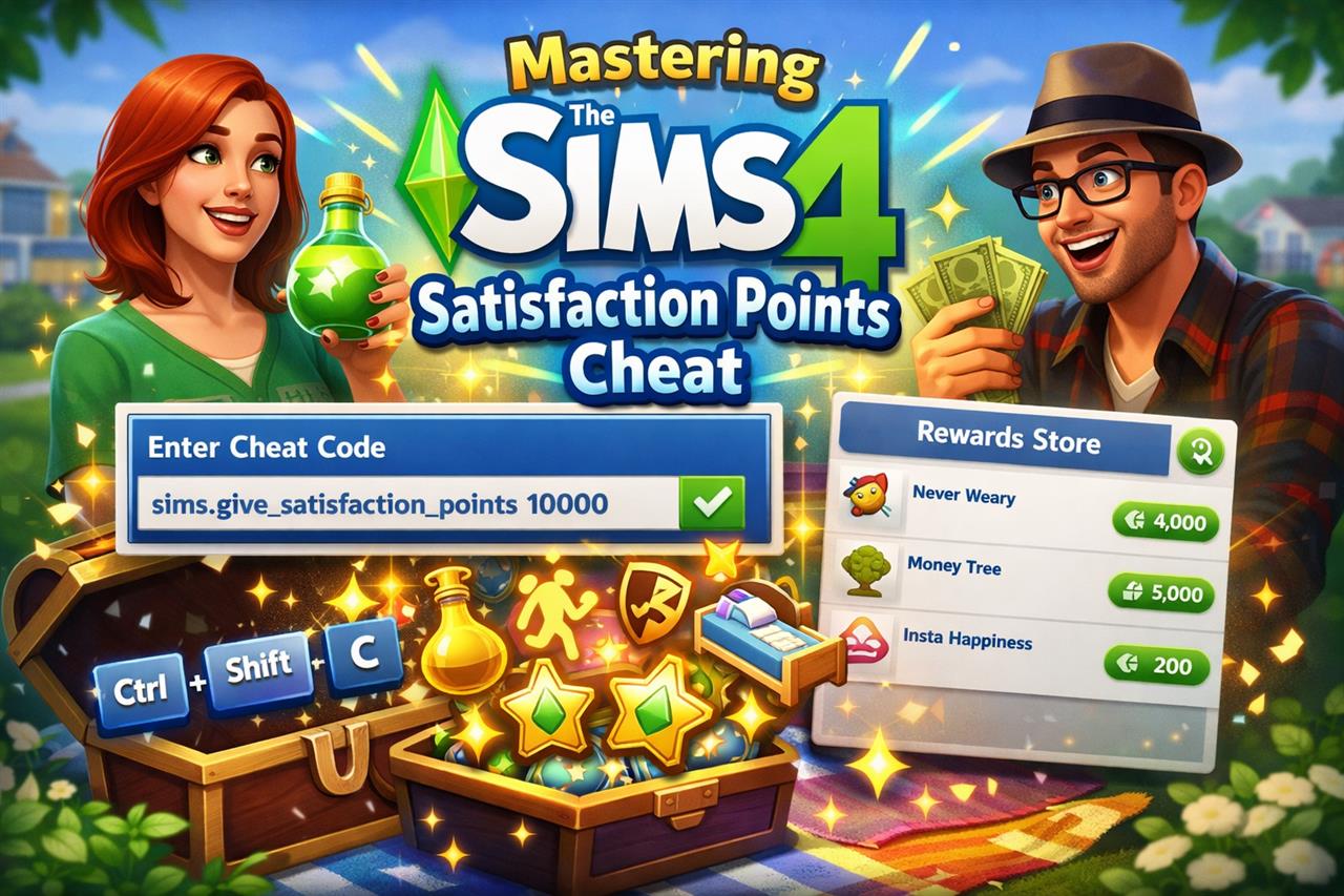Mastering the sims 4 satisfaction points cheat